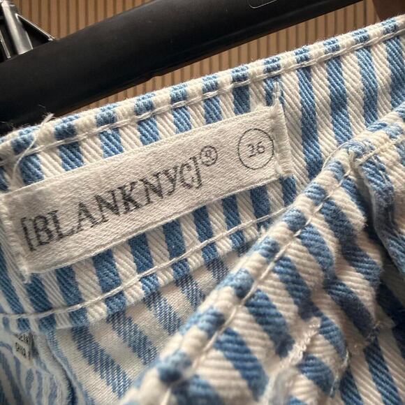 171 BLANKNYC Railroad Stripe Wide-Leg Jeans (Size 26, NWT) - Picture 3 of 6